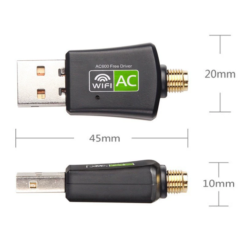 USB wireless network card 600M wireless network card wifi receiving transmitter computer adapter 2DB wireless WIF