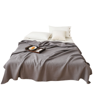 Pure Cotton Waffle Gauze Towel Quilt Pure Cotton Towel Blanket Summer Cool Quilt Double Kidsren's Sofa Cover Blanket Thin Quilt