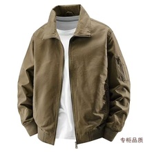 2025夹克外套男春秋季新款潮牌美式工装飞行员棒球服男款
