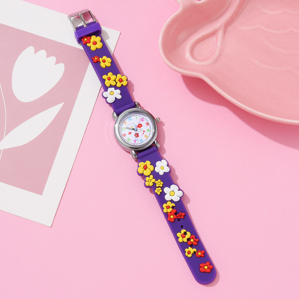 Cute Heart Shape Buckle Quartz Kids Watches display picture 18