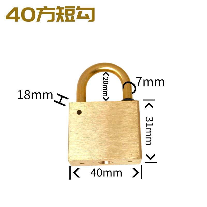 Cerradura de cobre cerradura de cobre cerradura cerradura cerradura cerradura de tanque de gas cerradura cerradura impermeable cerradura de caja de medidor eléctrico cerradura industrial
