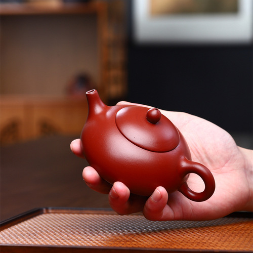 Yixing Zisha Pot Wholesale Dahongpao Ball Hole Dong Suihan Sanyou Donglao Teapot Kung Fu Tea Set One Piece Dropshipping