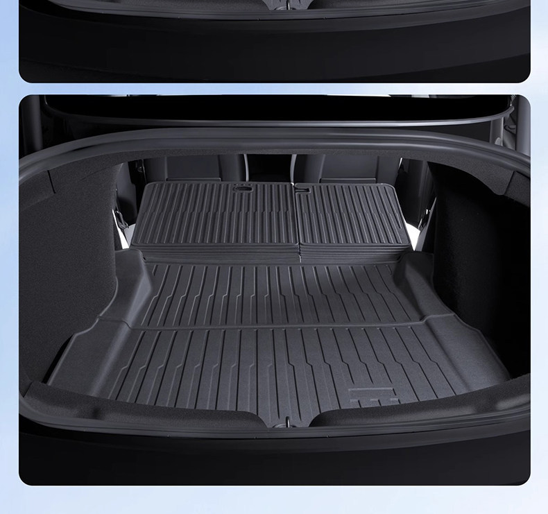 Suitable for Tesla's New Version Model Y/3/Yl Trunk Integrated Mat Tpe High-Quality Trunk Backrest Mat