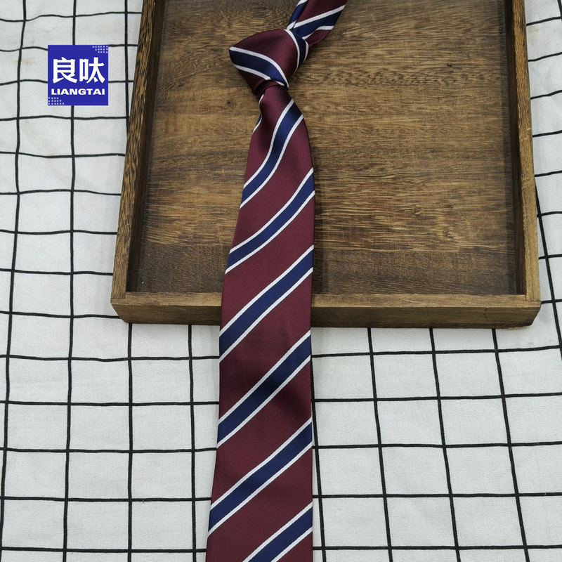 两用咖啡条纹腰带配牛仔裤美式复古小众领带设计宽松休闲男女neck|undefined