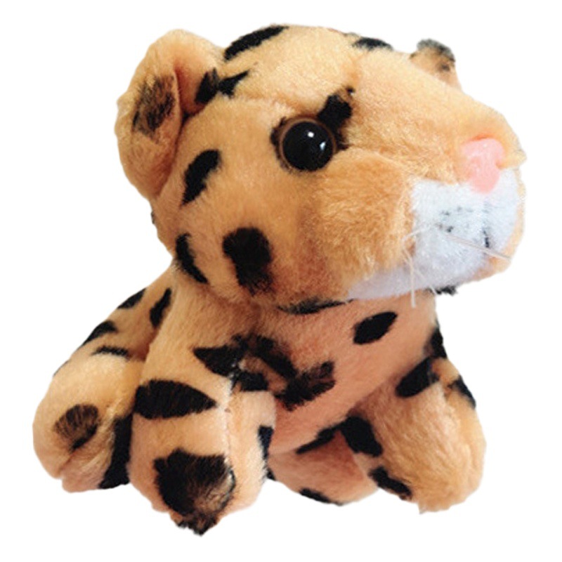 Simulación pequeño Tigre llavero muñeca lindo tigre de peluche de juguete colgante leopardo muñeca niña muñeca de trapo regalo de la muñeca