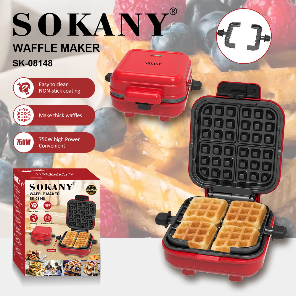 Foreign Trade Sokany08148 Waffle Machine Household Frying Toaster Cake Muffin Machine Breakfast Machine Waffle Maker