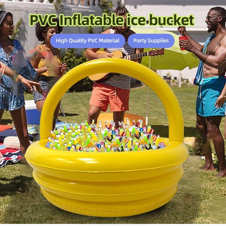 Надувная корзина для льда из ПВХ, для вечеринок, хранения напитков, ледяной бар, ведерко для воды и холодных напитков, корзина для льда