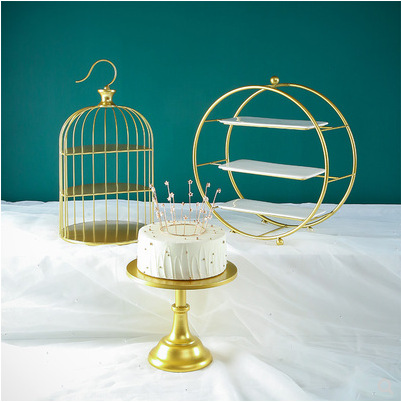 De estilo europeo de la boda decoración de mesa de postre decoración de la tarde té merienda placa bandeja de la torta soporte de exhibición de la Mesa de descanso de té