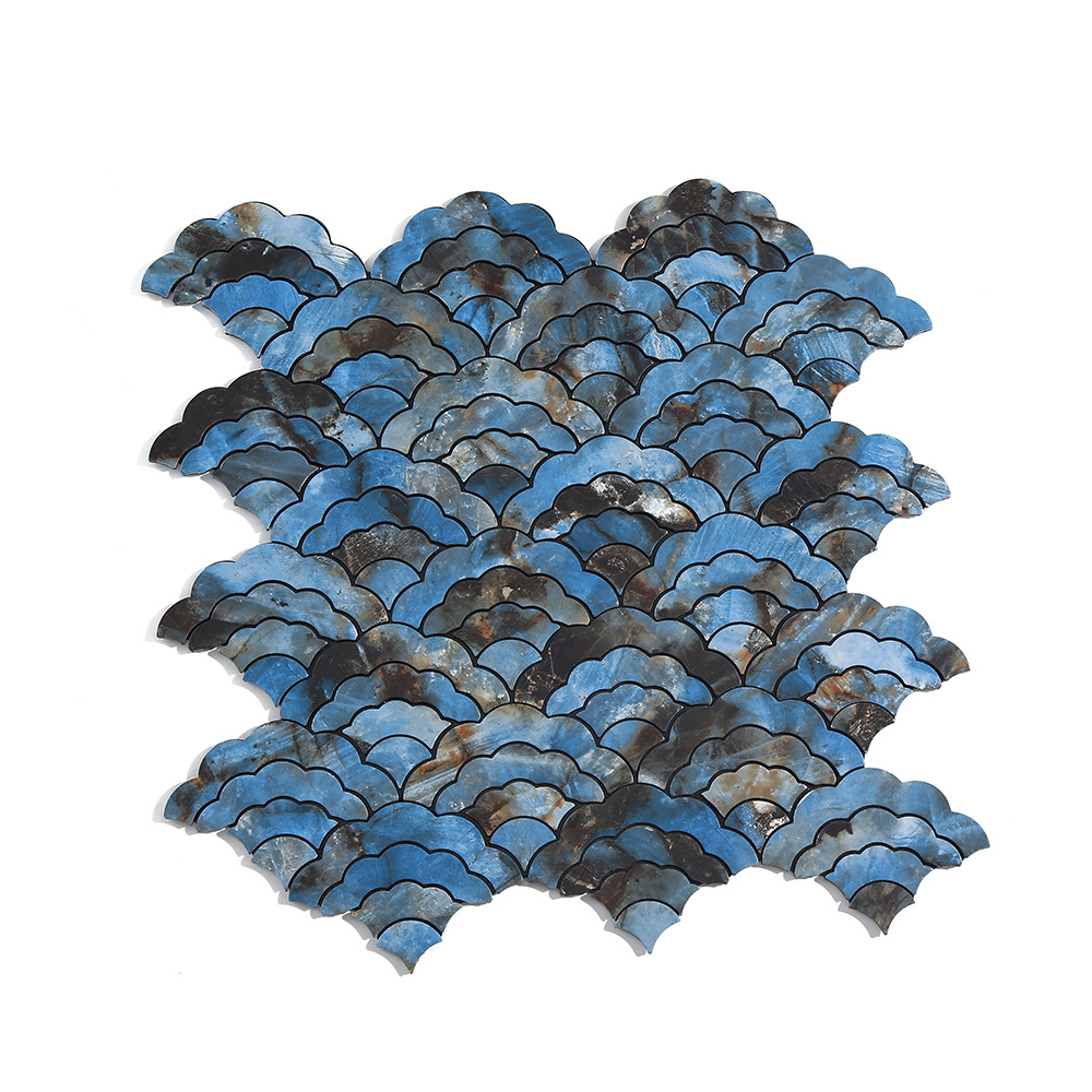 Mosaic Patch 3D Waterproof Wall Sticker Cloud Mosaic Tile Tv Background Wall Self-Adhesive Wall Sticker Decorative Wallpaper