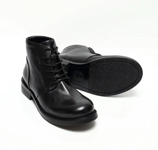 Autunno e inverno nuovi stivali da uomo scarpe derby suola in pelle moda scarpe da uomo stivaletti allacciati tendenza tutto_voghion.com