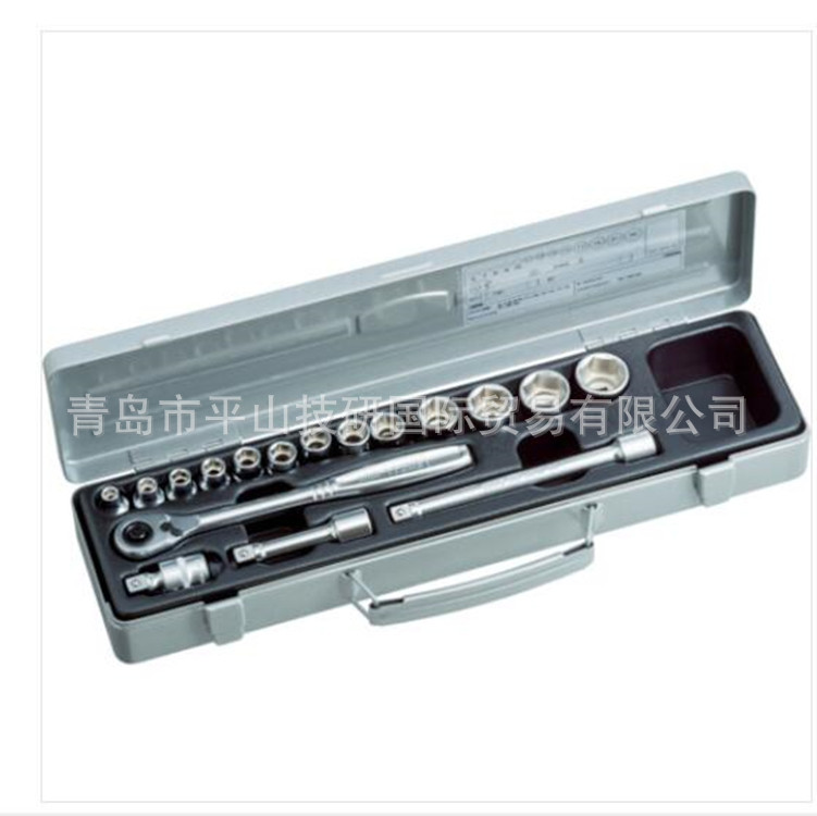 前田TONE扳手套装1560MS六角套筒扳手套装 插入角度 9.5mm 17件套