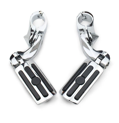 Cruise Pedal, Motorcycle pedals - short-three-vertical-pedals-electroplated