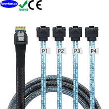 PCIE &nbsp;SAS&nbsp;4.0 38pin SFF-8654&nbsp;4i�D4 SATA 7Pĸ90��sata������