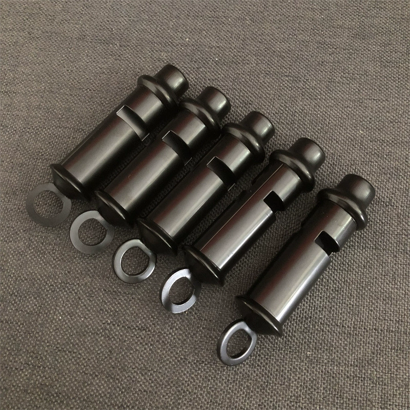 Металлический спасательный свисток на открытом воздухе, неядерный свисток тренера, рефери, черный свисток для выживания, сирена, полицейский свисток с жесткой ручкой