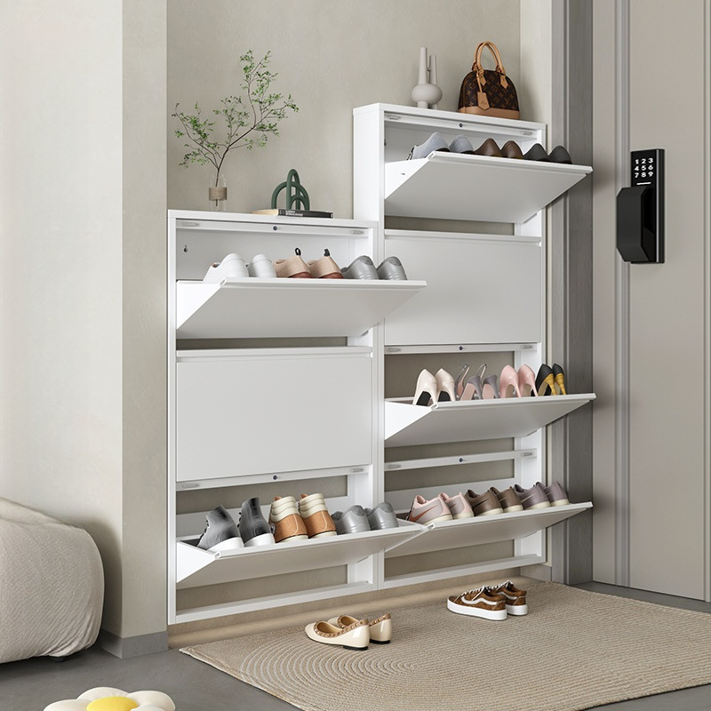 Cm Steel Tipping Bucket Shoe Hanging Wall Suspended Home Entrance Simple Small Apartment Extremely Narrow Shoe Cabinet Entrance