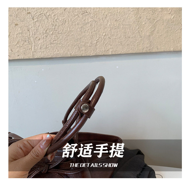 Túi tote nữ cỡ lớn dáng shopping đeo vai kẹp nách — Màu cà phê Không có mặt dây chuyền, Màu nâu không có mặt dây chuyền, Rượu vang đỏ không có mặt dây chuyền, Đen không có mặt dây chuyền chi tiết 6