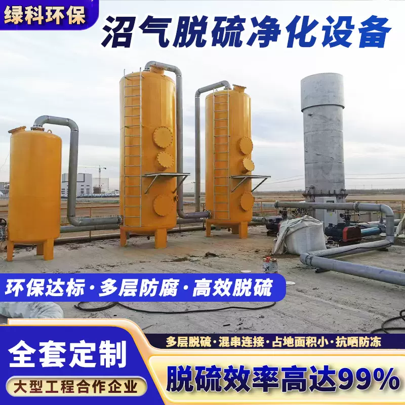 沼气脱硫净化设备脱硫罐定制沼气池工程配套设备防腐耐磨源头厂家