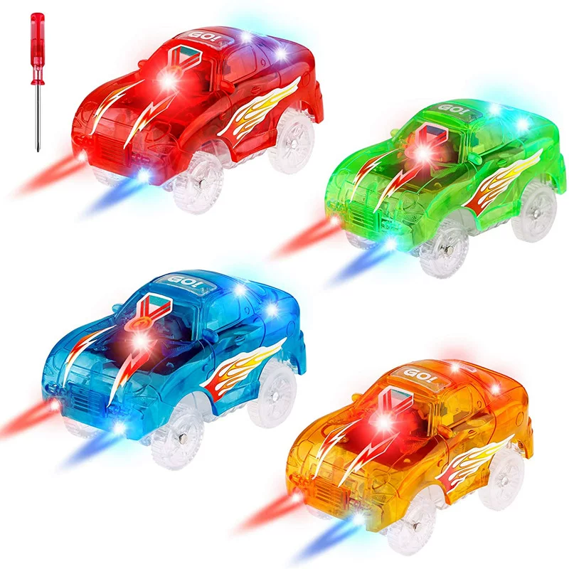 Lightweight electric transport railed, variable subway, toy car with accessories