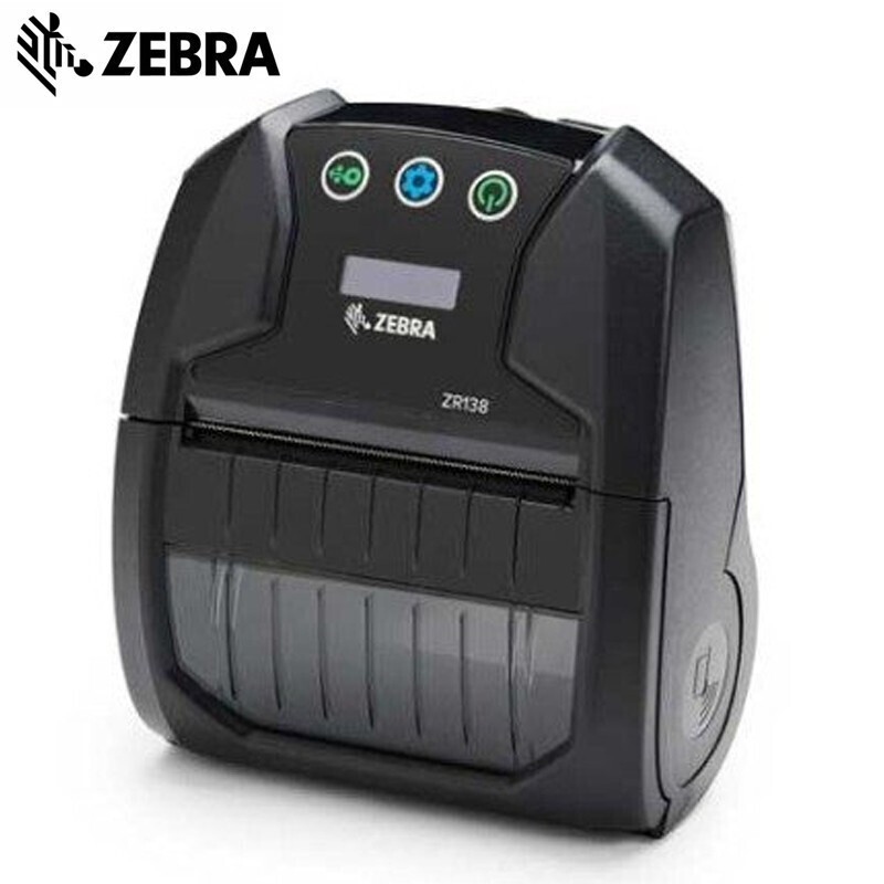 ZEBRA斑马ZR138便携式打印机 无线蓝牙小票标签机快递外卖打标机