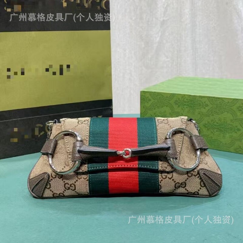 Cross-Border Foreign Trade Direct Supply g Brand New Model 1955 Horsebit Classic Monogram Chain Women's Shoulder Crossbody Bag Cross-Border Foreign Trade Direct Supply g Brand New Model 1955 Horsebit Classic Monogram Chain Women's Shoulder Crossbody Bag