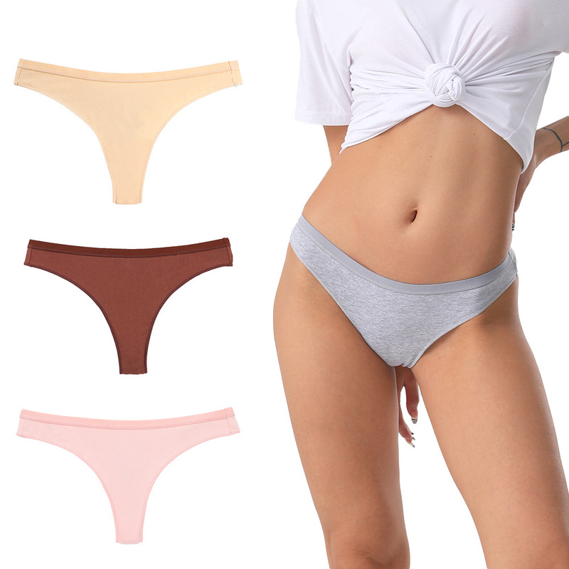 Bethke European and American Fitness Traceless Thong Pure Lust Hot Bottoming Briefs Sexy Girl Underwear