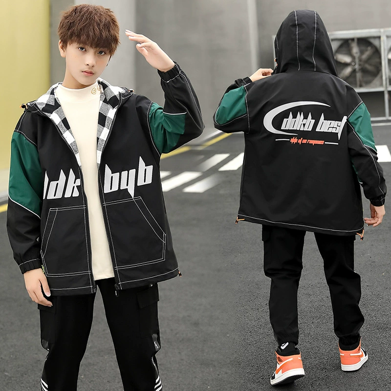 [Broken code clearance] Fat boy autumn jacket 16 plus fat increase 14 junior high school students 15 handsome jacket tide