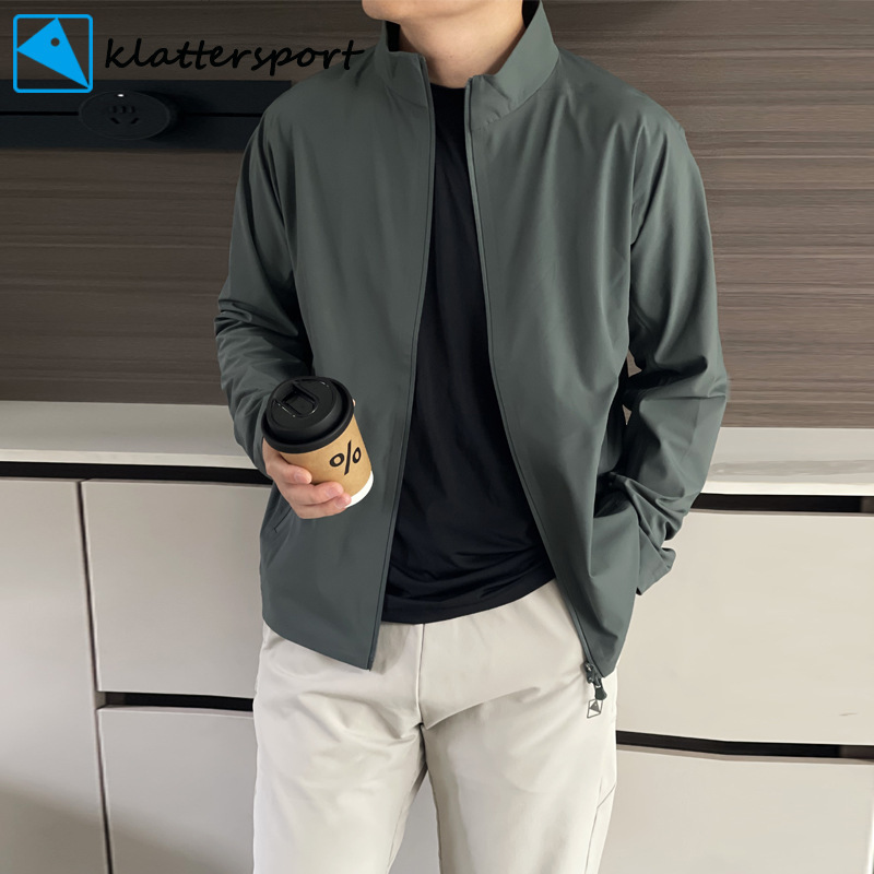 Triangle Mouse Men's New Spring and Autumn Stand-up Collar Softshell Jacket Outdoor Functional Stretch Coat Water-resistant Breathable Commuting Jacket Triangle Mouse Men's New Spring and Autumn Stand-up Collar Softshell Jacket Outdoor Functional Stretch Coat Water-resistant Breathable Commuting Jacket