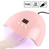 Light source for manicure, fuchsia LED lightweight therapy lamp, 54W