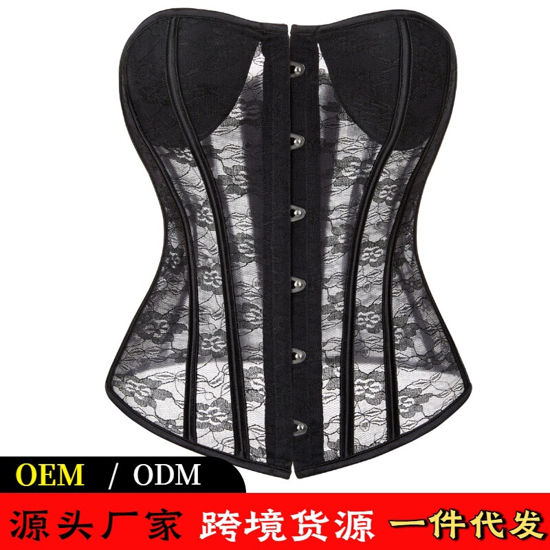 See-Through Lace Shapewear with Chest Pads, See-Through Body Shaping Top, Popular Cross-Border Bestseller on Social Media in Europe and America See-Through Lace Shapewear with Chest Pads, See-Through Body Shaping Top, Popular Cross-Border Bestseller on Social Media in Europe and America