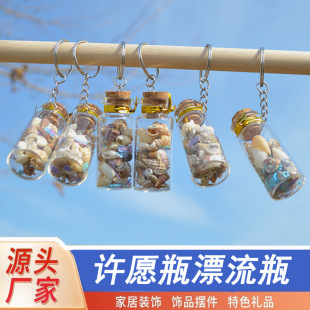 Natural Conch Shell Wishing Bottle Floating Bottle Ocean Bottle Beach Tourist Scenic Spot Souvenirs Birthday Gift Ornaments