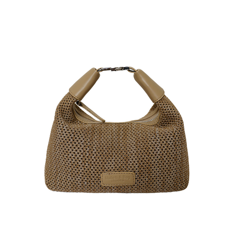 2026 verano nuevo estilo de moda bolsa de paja portátil diaria bolsas de bolsas