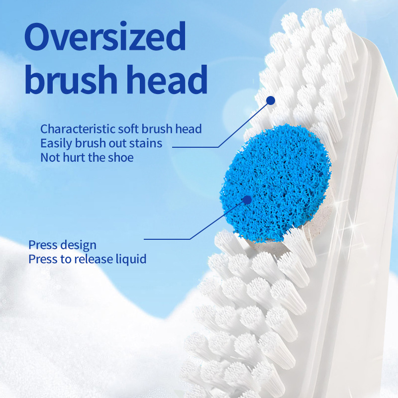 Limpiador de cepillo de limpieza de zapatos blancos transfronterizos, espuma de lavado sin agua, descontaminación, amarillamiento y blanqueamiento, limpiador de bordes de zapatos