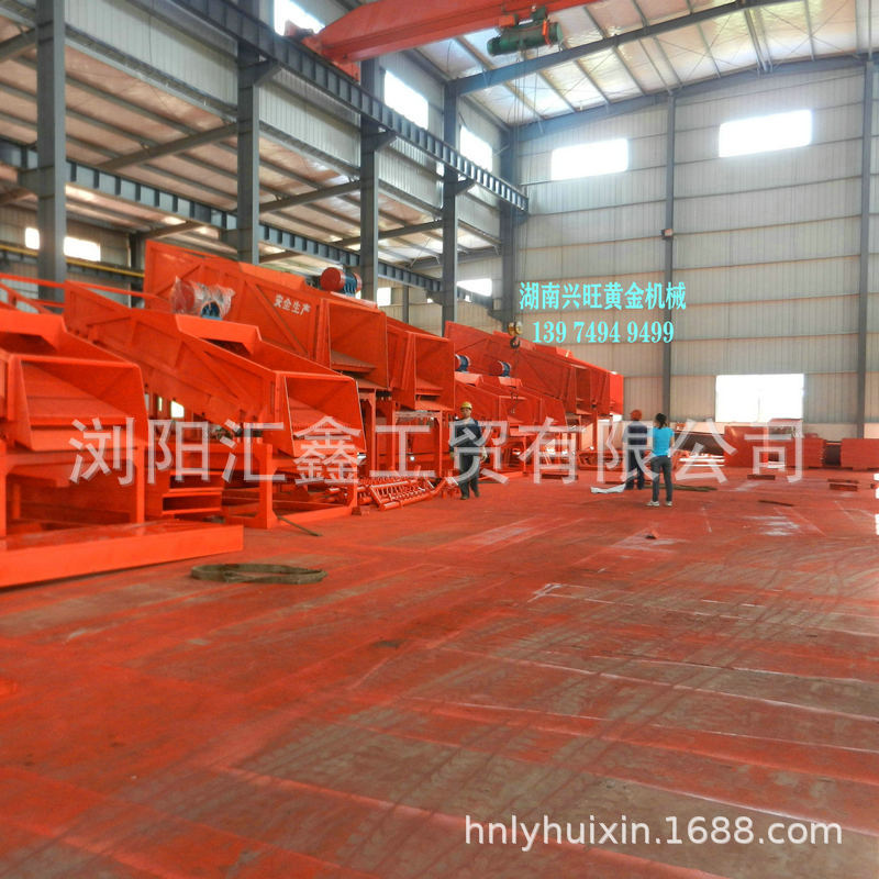 新型选沙金溜槽设备 砂金矿选矿设备 旱地采金机械挖金设备厂家
