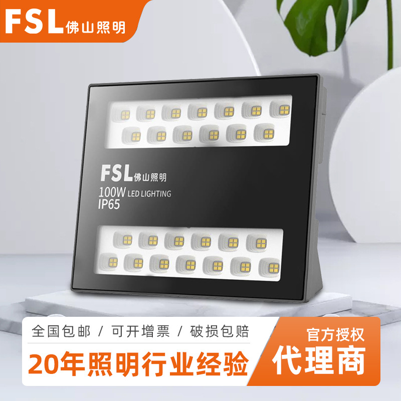 Foshan Lighting Wholesale Led Floodlight High Power 50W 100W Floodlight Outdoor Waterproof Floodlight