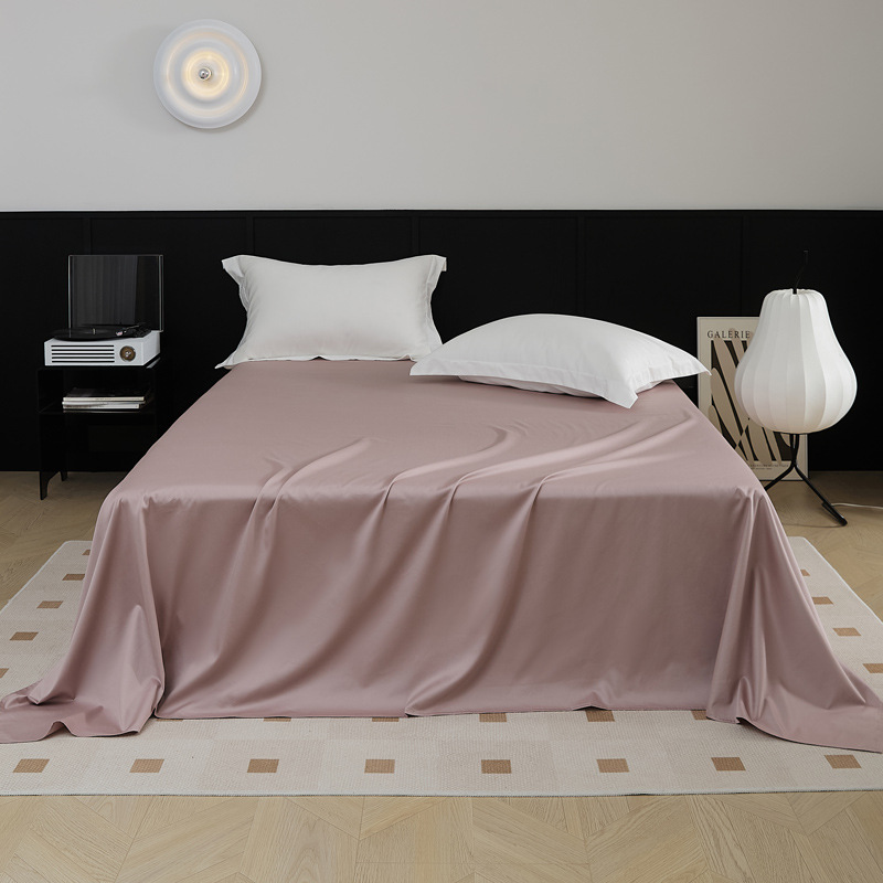 Nueva sábana de algodón de fibra larga 100S de una sola hoja de 1,5 m sábana de algodón agradable para la piel sábana de 1,8 m