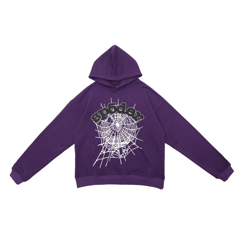 Sp1derヒップホップ歌手Young Thugと同じスタイルのフォームレター555555カップル用パーカーPinkスウェットシャツ|undefined