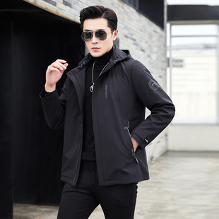 Parker Men's Winter New Mid-Length Fur All-In-One Outwear Detachable Rex Rabbit Lining Fur Outwear