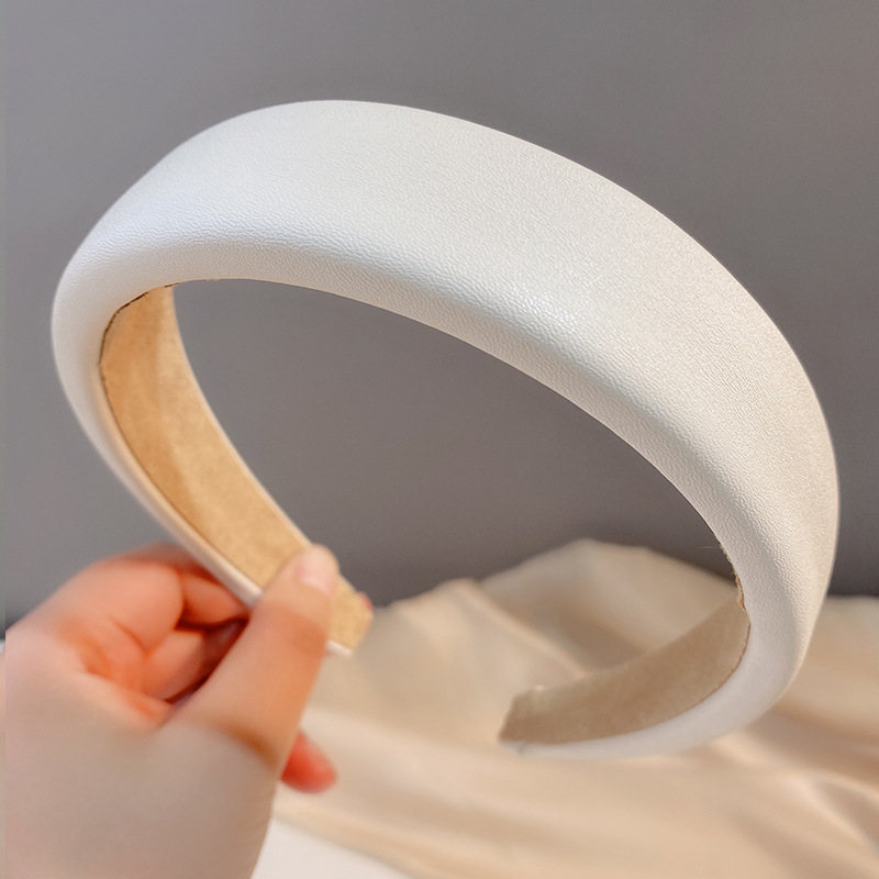 Dulce amarillo lechoso estricto alto cráneo correa de cabello para mujeres 2025 nueva esponja correa de cabello tarjeta de lavado de la cara prensado paquete de cabello primavera