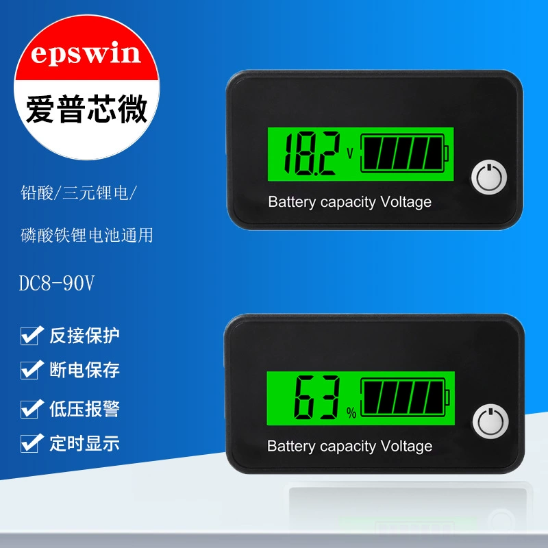 Цифровой дисплей измеритель напряжения и мощности 12 В свинцово-кислотная литиевая батарея универсальный дисплей мощности цифровая измерительная головка с защитой от обратного соединения