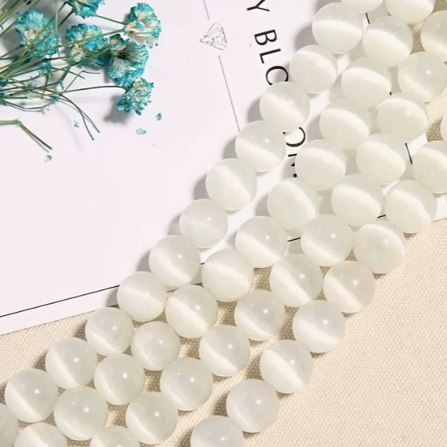 Round beads, beaded bracelet handmade, accessories, direct factory sales, cat's eye, wholesale