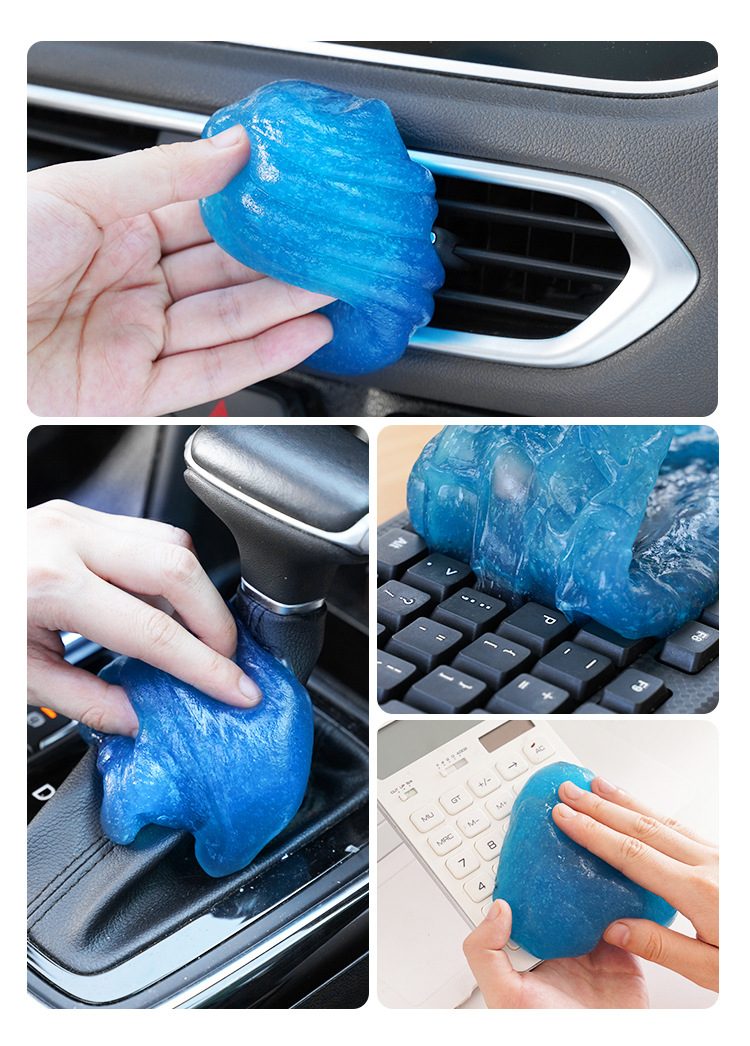Multifunctional Cleaning Soft Gel Car Interior Cleaning Tool Car Supplies Black Technology Car Vacuum Mud Cleaning Wholesale