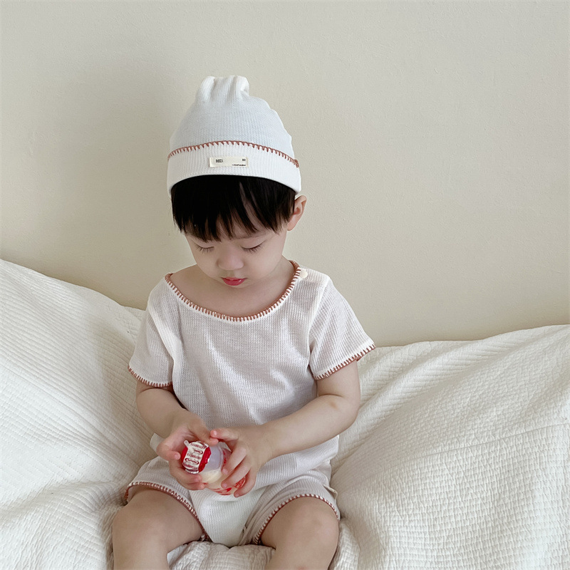 Niños, ropa de verano, bolsas de mangas cortas para bebés, ropa delgada para niños coreanos, camiseta para bebés