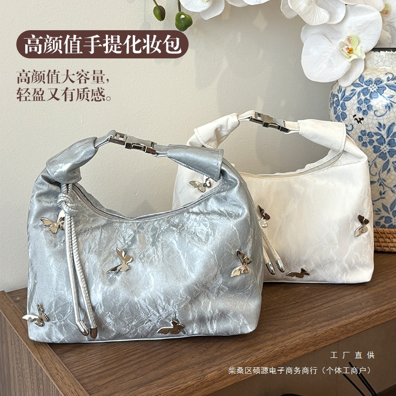 新中式化妆包女2025新款便捷式手提化妆品收纳包大容量洗漱包其他