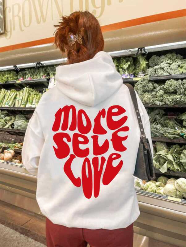[Cross Border Code] More Self Love Hoodie Pinterest Hoodie Tumblr Sw