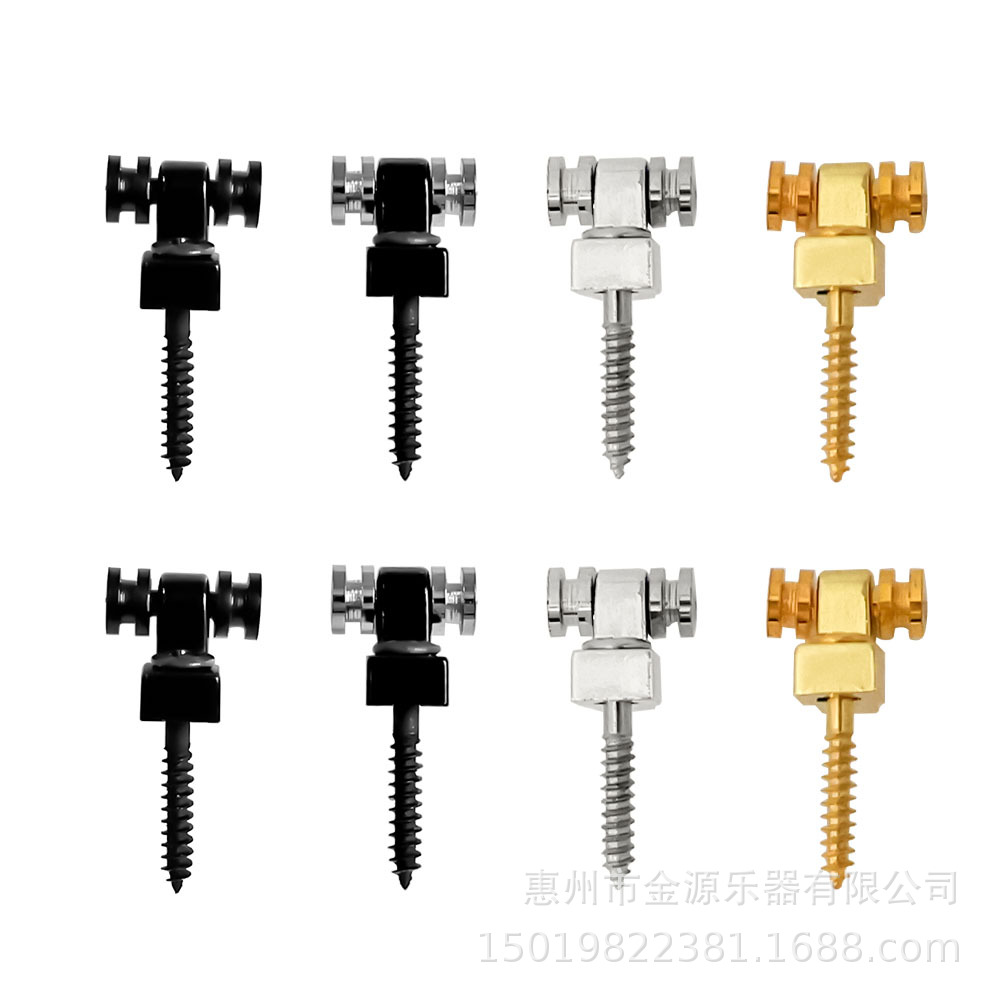 电吉他配件滚珠压弦扣琴头锁弦扣稳弦器导弦器 导弦扣铬/黑/金