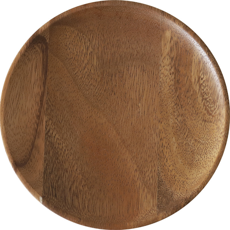 De estilo japonés de América del Sur nogal irregular placa de madera maciza plato de fruta seca Placa de aperitivo de registro pequeño disco de bandeja