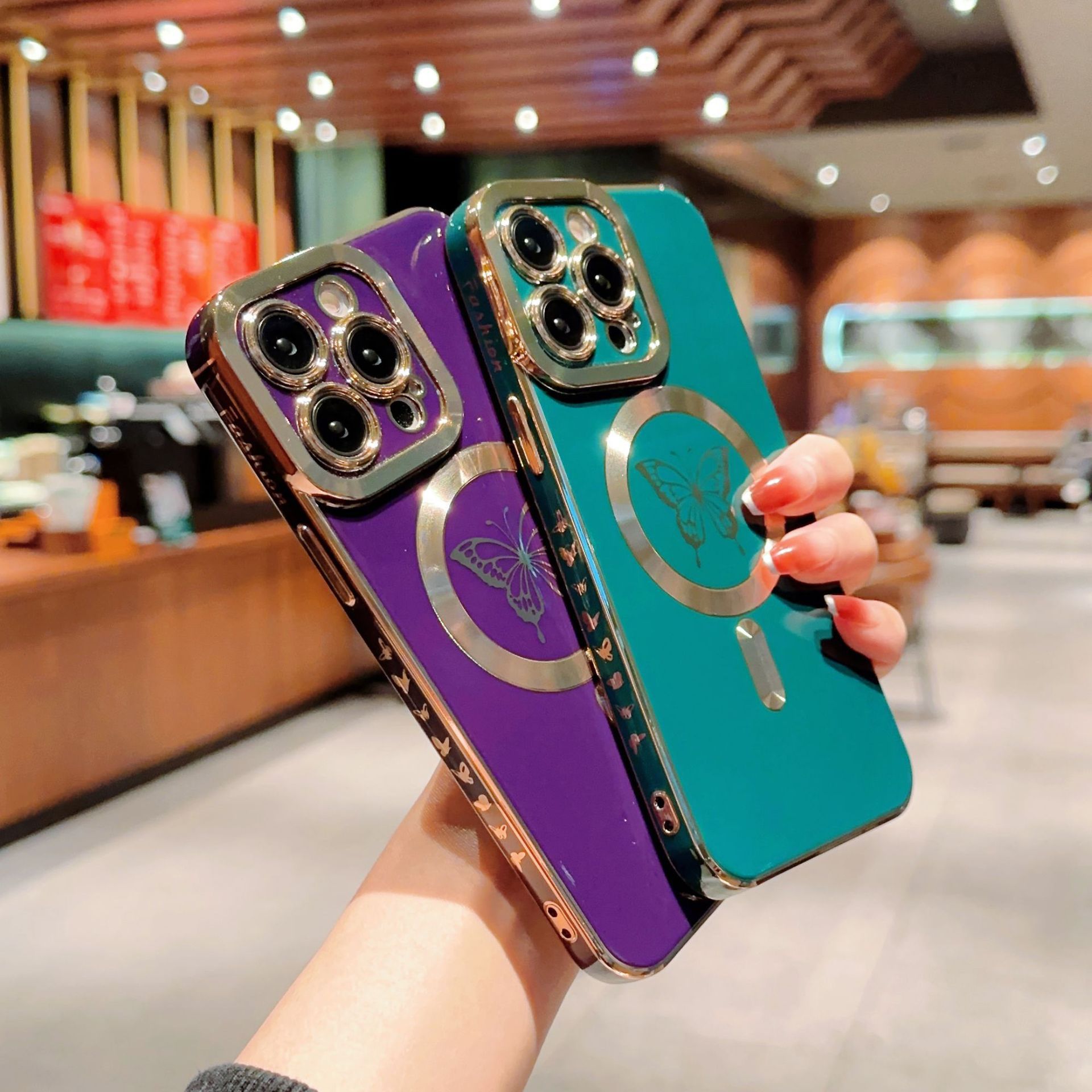 Electroplated Butterfly Case Image 4