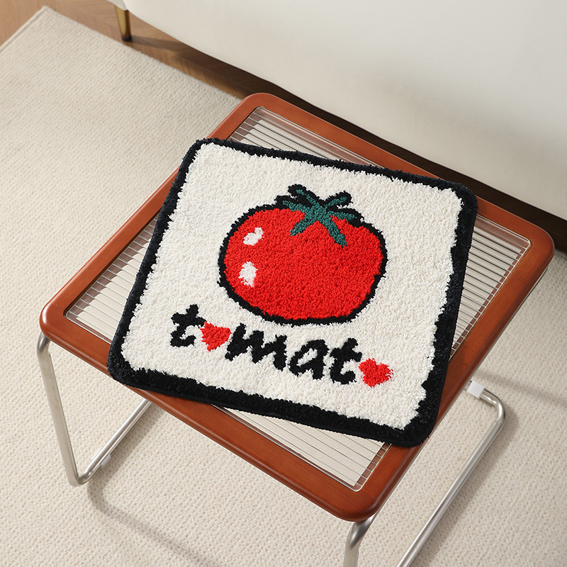 シートクッション厚い植毛クッションアメリカンタフテッドソファクーラークルスター模造カシミヤクッション家庭用滑り止め椅子クッション|undefined