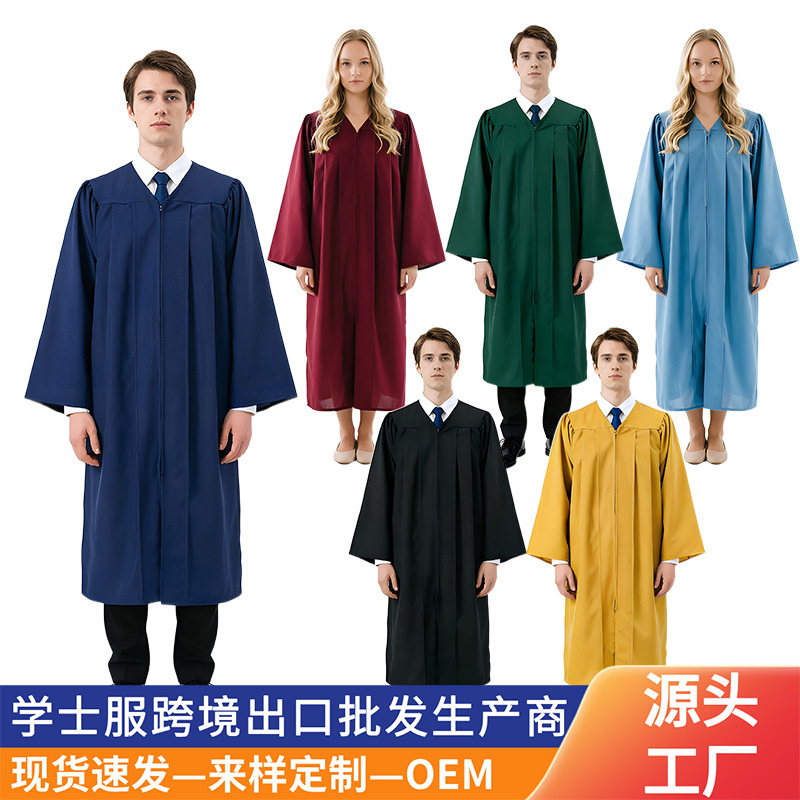 Customized European and American Cross-Border Academic Gowns, Doctoral Gowns, Graduation Ceremony Attire, Academic Dress, Degree Clothing, Source Factory Customized European and American Cross-Border Academic Gowns, Doctoral Gowns, Graduation Ceremony Attire, Academic Dress, Degree Clothing, Source Factory