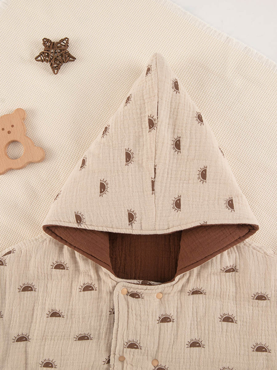 Ropa acolchada de algodón para niños de estilo europeo y americano engrosada ropa acolchada para niños y niñas Bebé ropa acolchada de algodón de doble cara otoño e invierno abrigo grueso